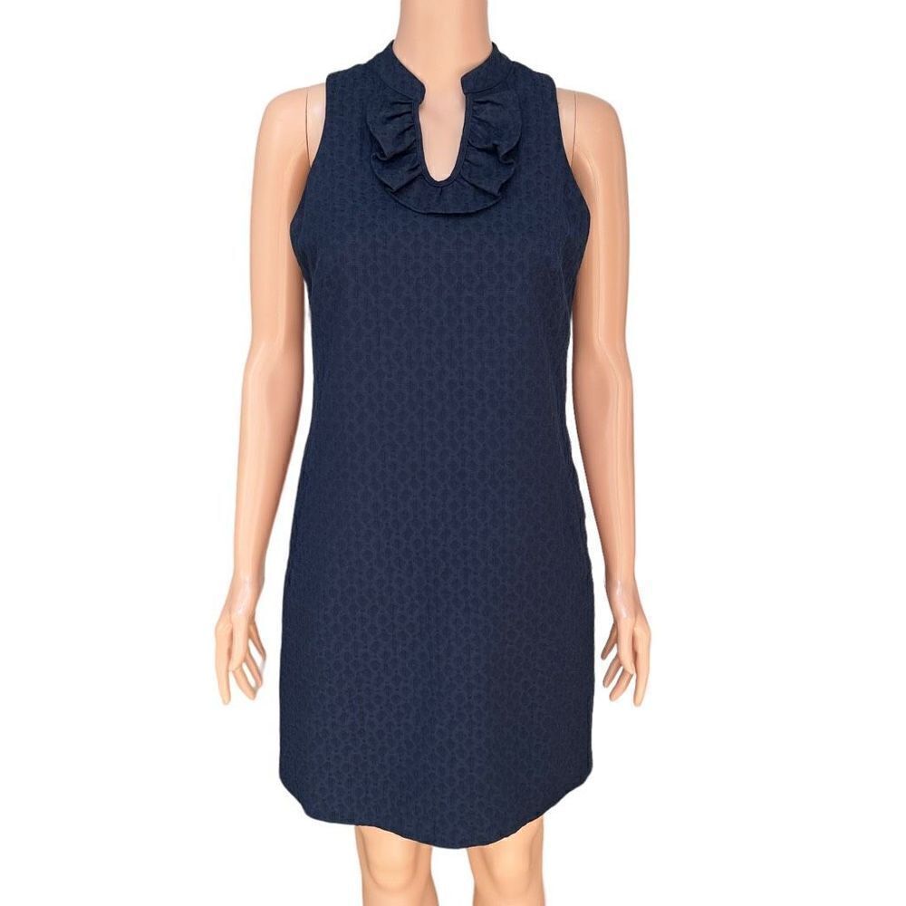 Tommy Hilfiger Women's Casual Navy Blue Sleeveless cotton blend Dress Size 2